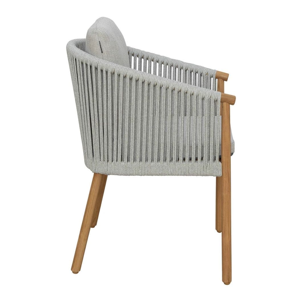 Rebecca Teak Dining Chair in Stone - Image 3