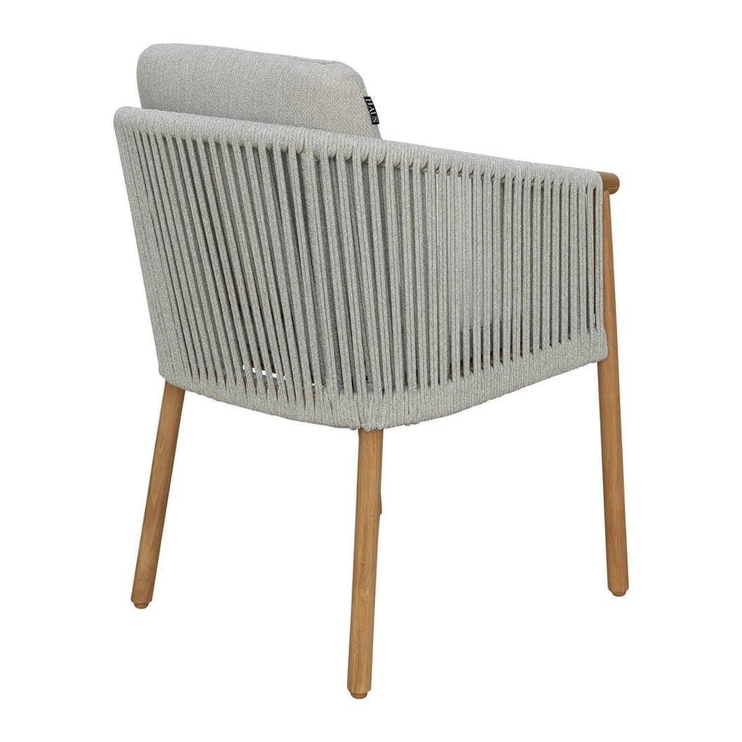 Rebecca Teak Dining Chair in Stone - Image 4