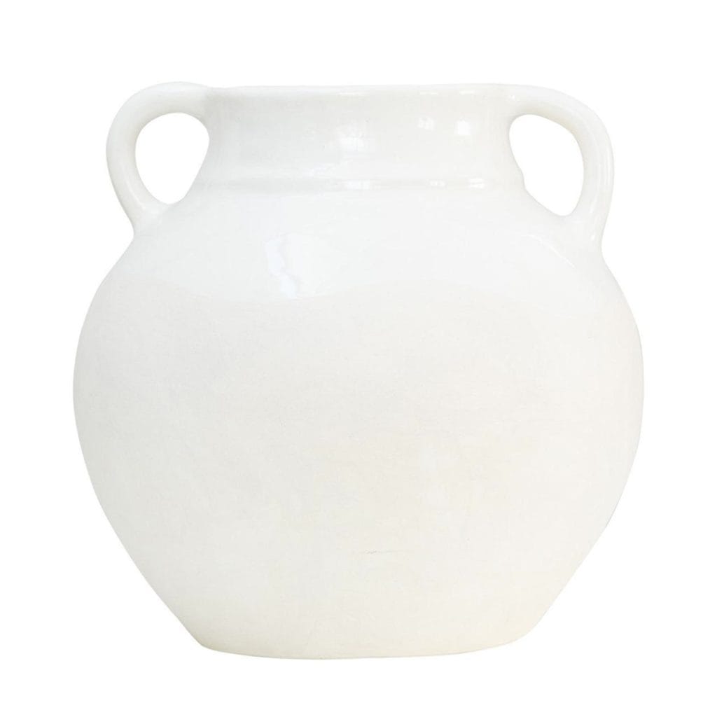 Marigold Vase in Cloud Dancer