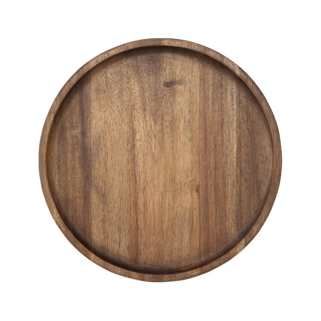 Romana Wooden Plate in Bark