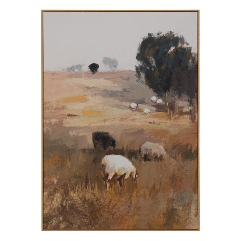 Gentle Roam Wall Art in Grassland