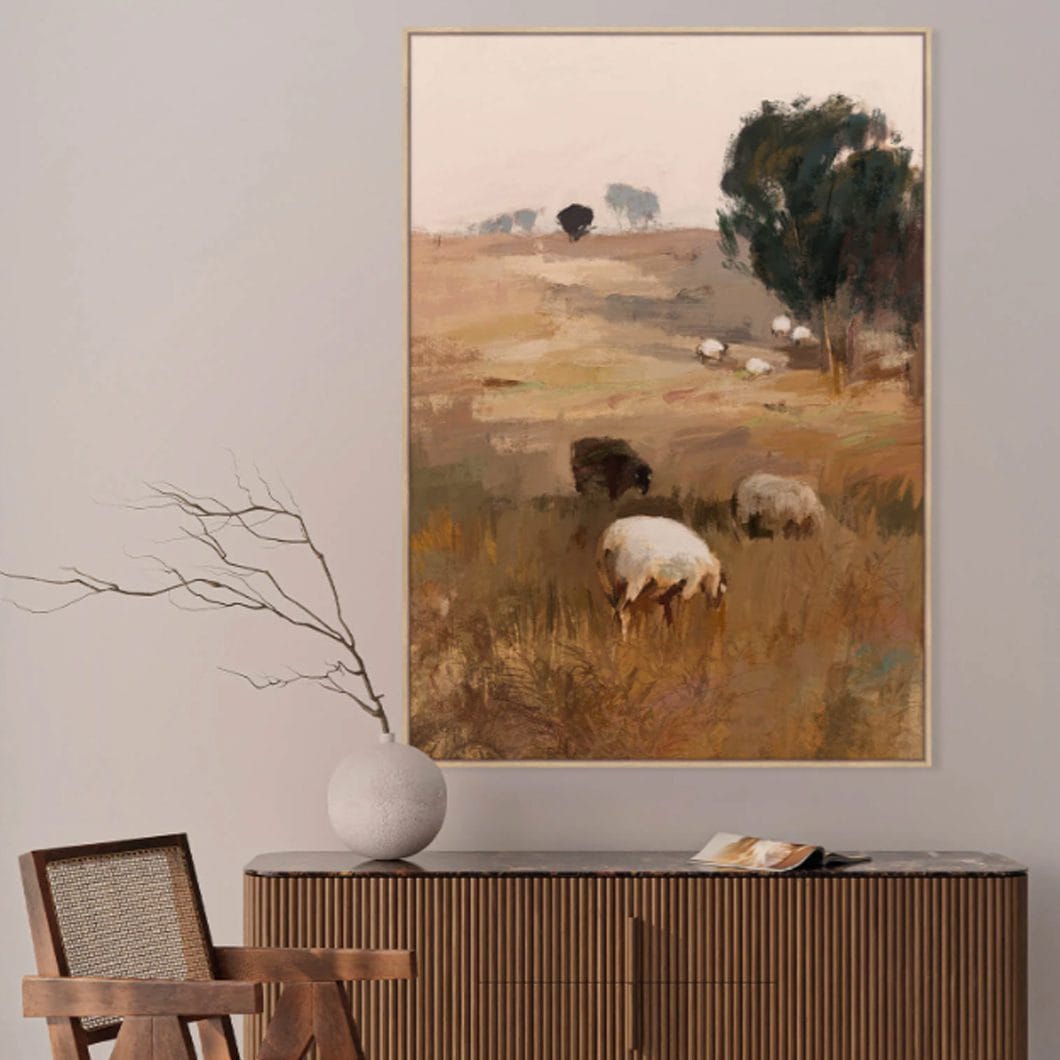 Gentle Roam Wall Art in Grassland - Image 3