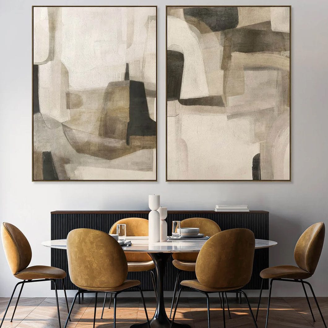Beige Balance Wall Art Set of 2 in Sandstone - Image 3