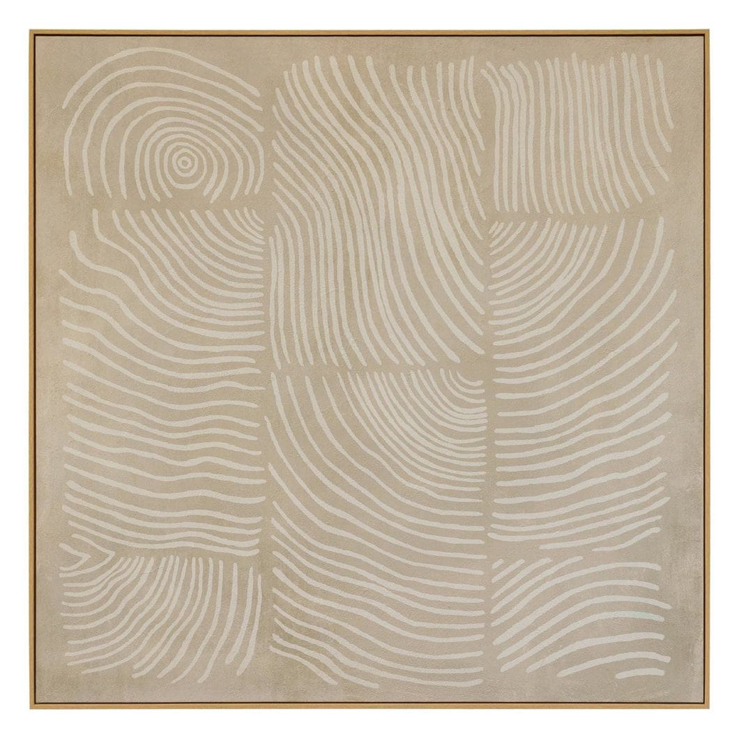 Sandscript Wall Art in Ivory
