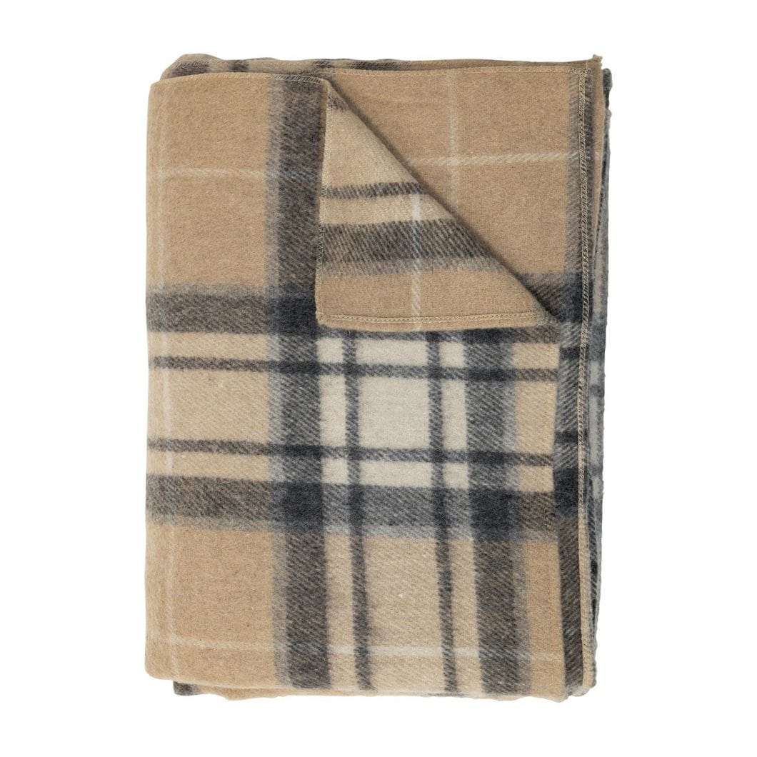 Glasgow Throw in Tawny Beige