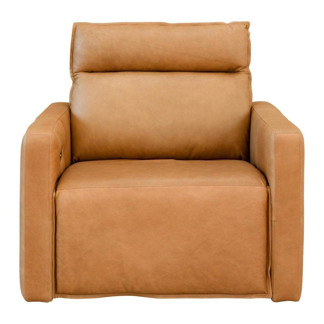 Ralph Leather Incliner Chair in Tan