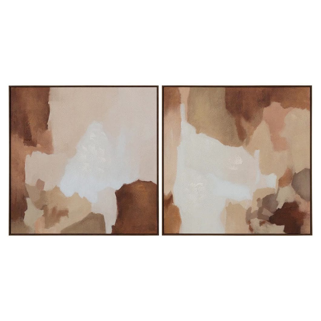 Dreaming Days Wall Art Set of 2 in Crimson