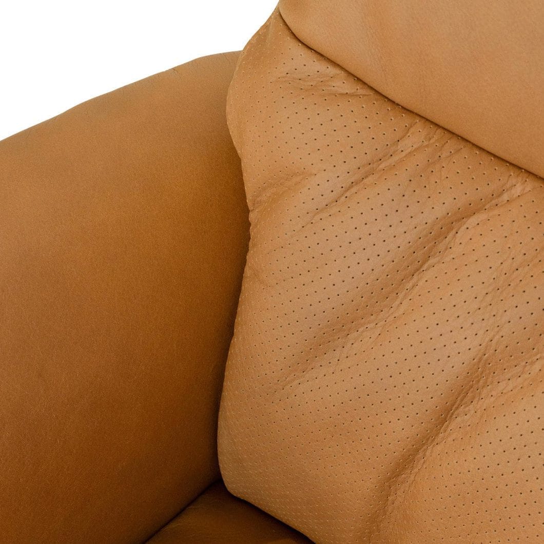 Duke Leather Occasional Chair Set in Cognac - Image 4