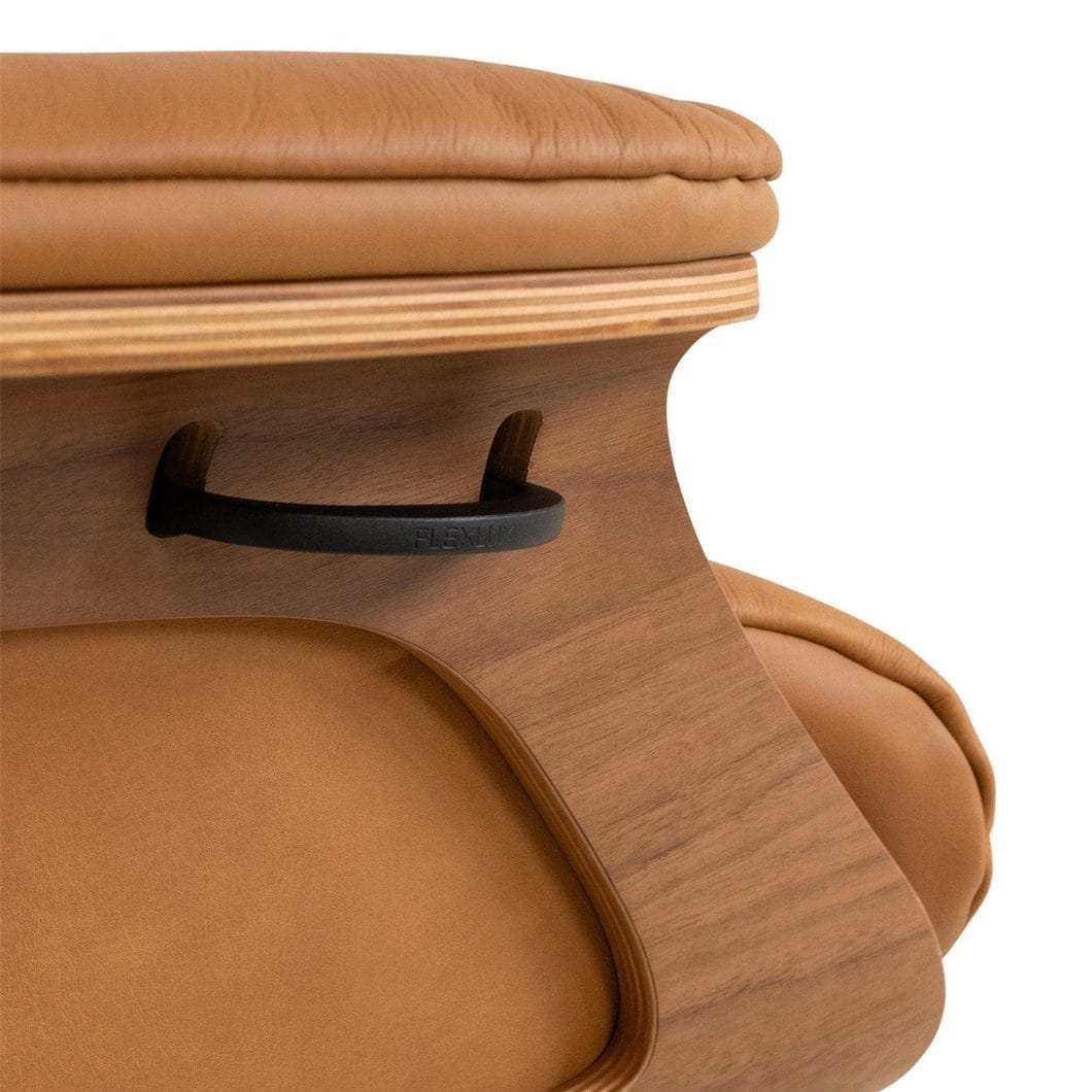 Duke Leather Occasional Chair Set in Cognac - Image 7
