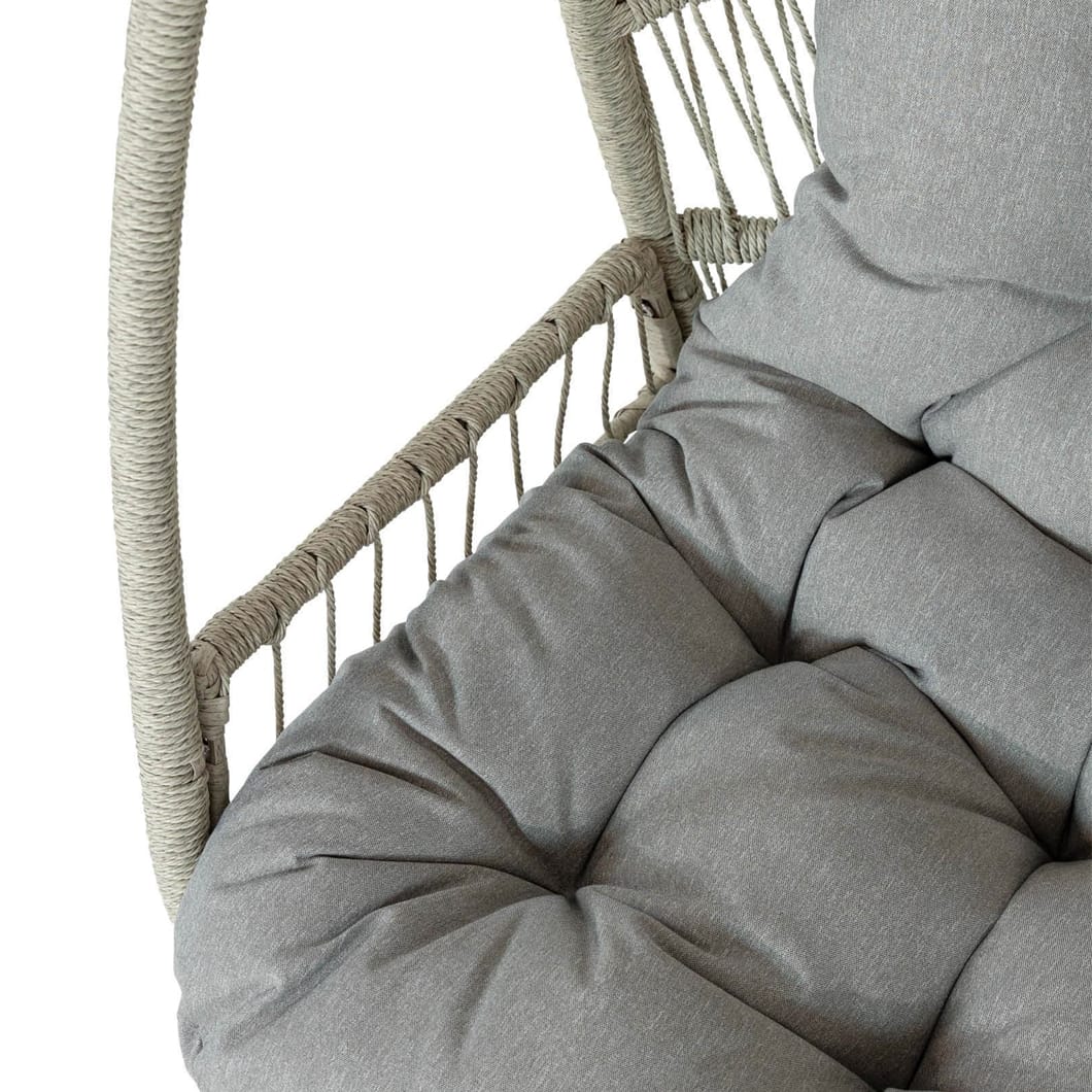 Curacao Outdoor Swing Chair White Crust - Image 4