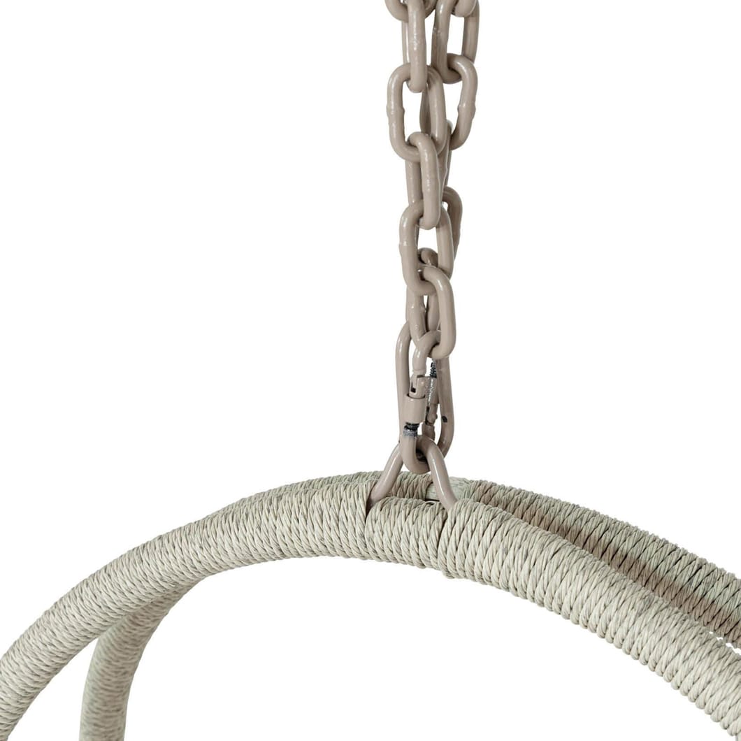 Curacao Outdoor Swing Chair White Crust - Image 5