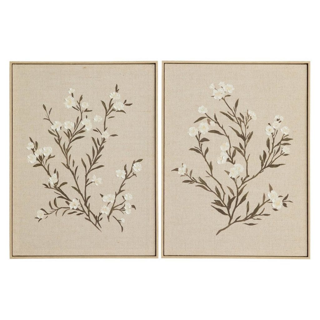 Bloom Wall Art Set of 2 in Lino