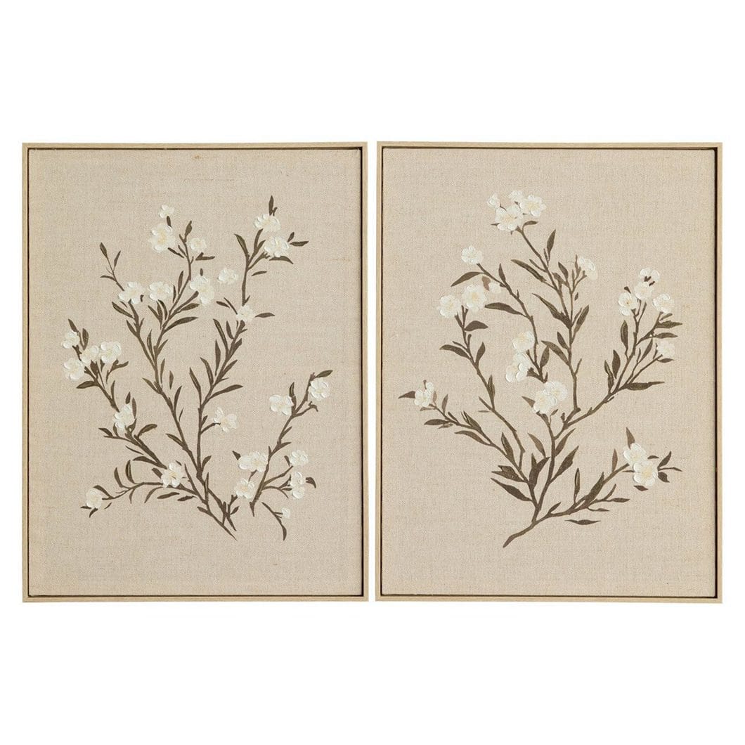 Bloom Wall Art Set of 2 in Lino