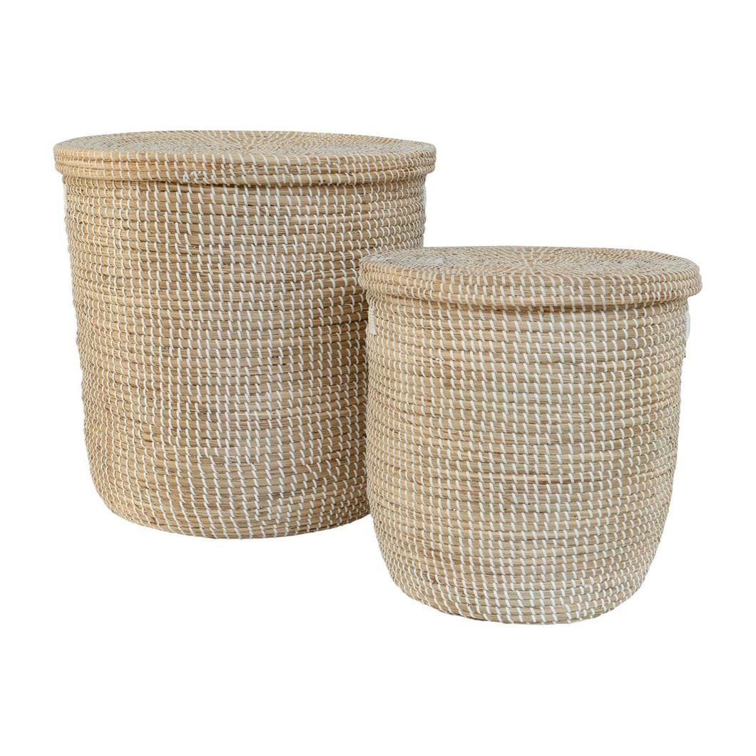 Dalat Laundry Basket in Blanc - Image 4