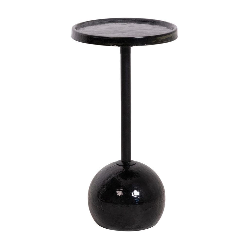 Dew Drops Glass Side Table in Dusk