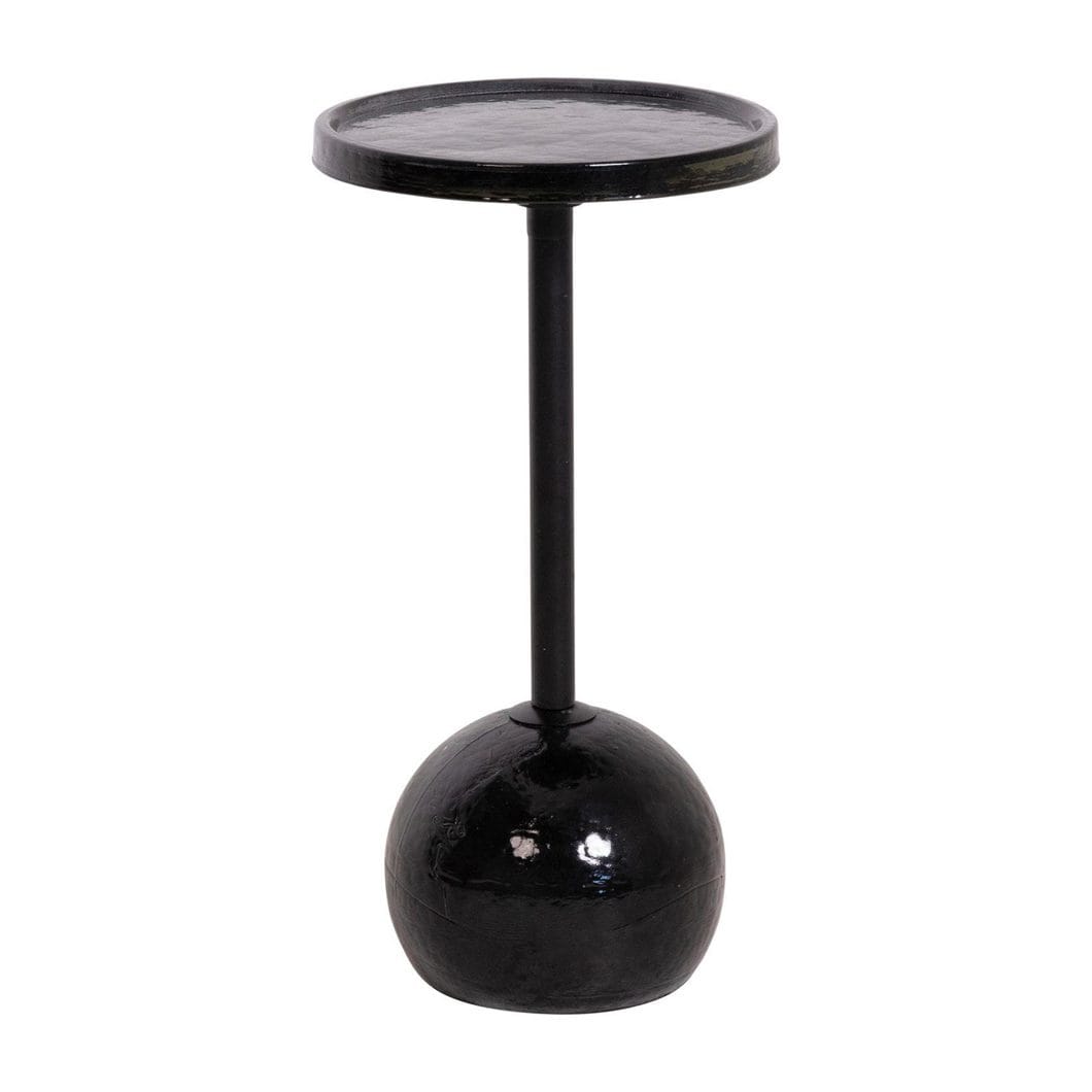 Dew Drops Glass Side Table in Dusk