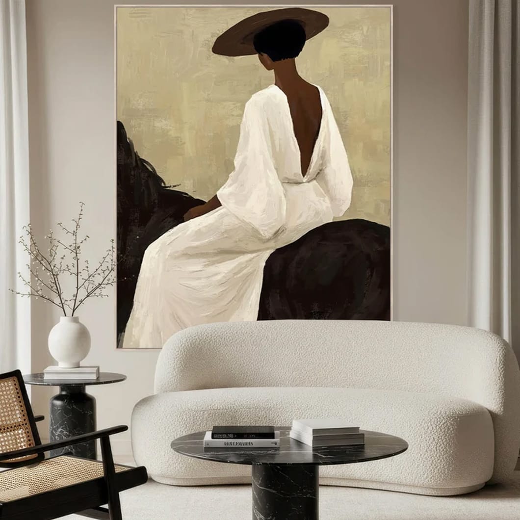 Her Own Way Wall Art in Silk - Image 3