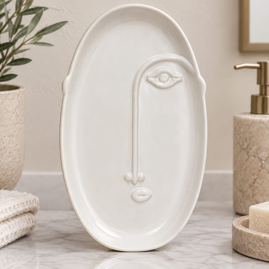 Sculpted Muse Ceramic Plate - Image 3
