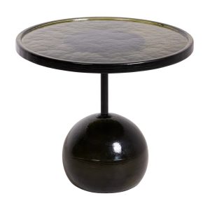 Dew Drops Glass Coffee Table in Moss