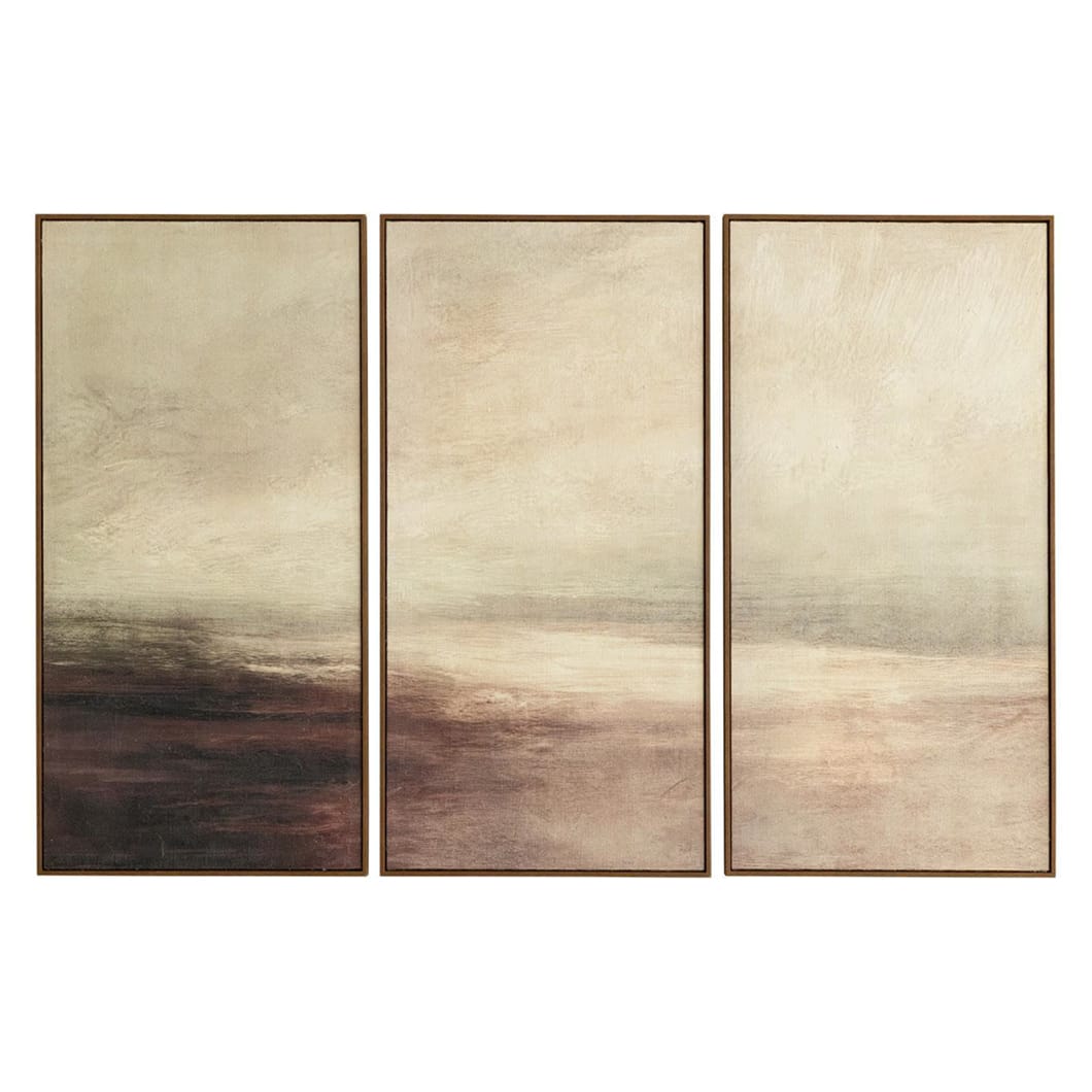 Tonal Expanse Wall Art Set of 3 in Dustfall
