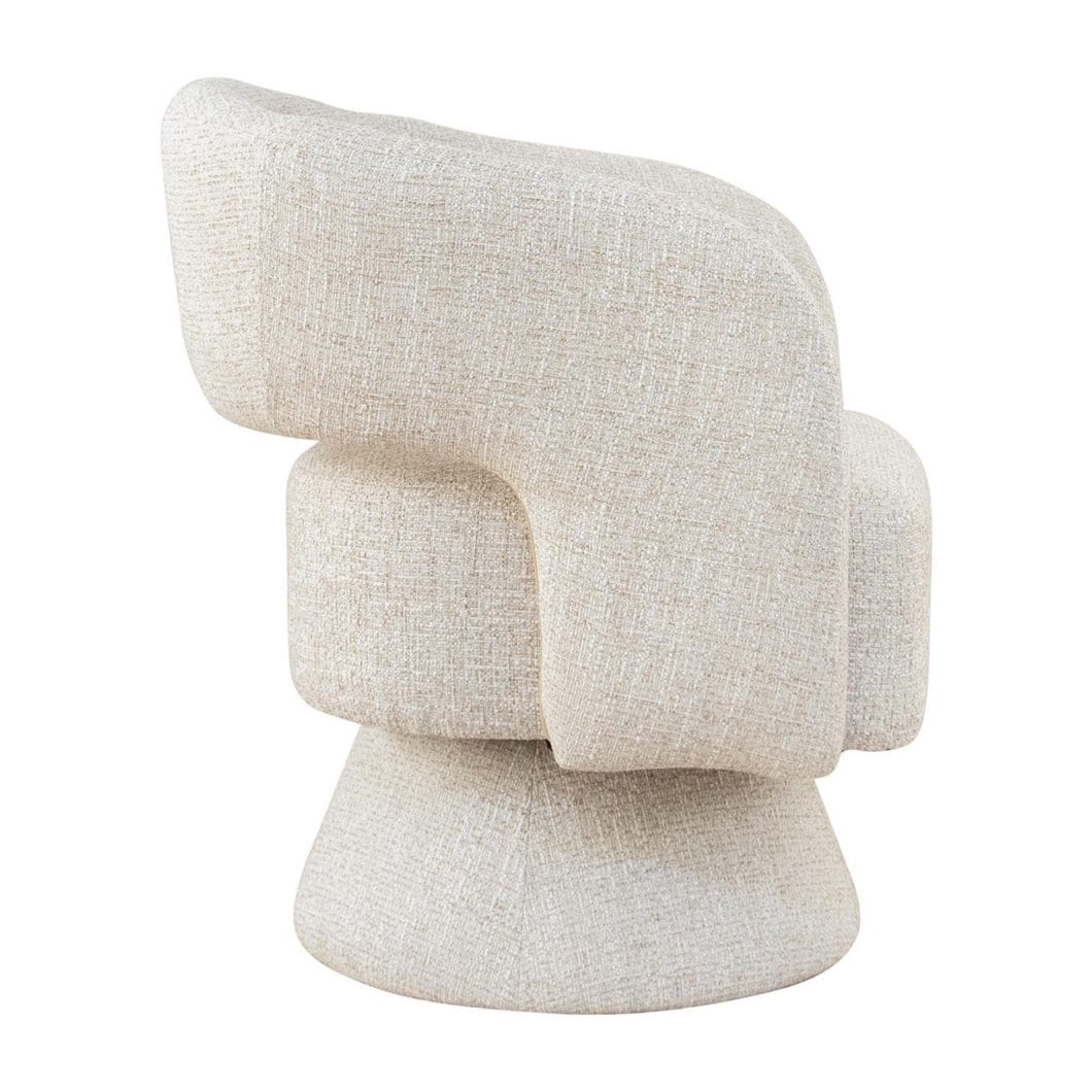 Diane Swivel Chair in Almond - Image 3